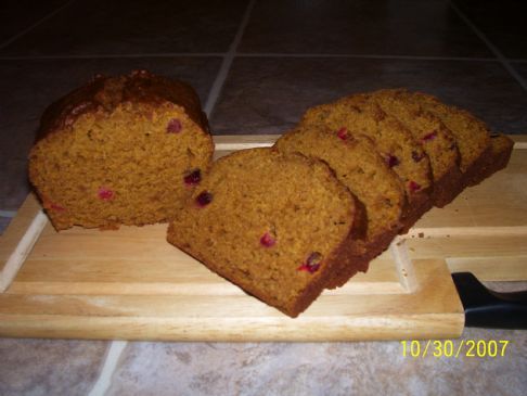 Cranberry Pumpkin Bread