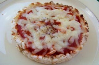 rice cake pizza (individual)