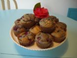 Vegan Raspberry Banana Muffins