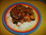 Italian Eggplant & Mushroom Bake with White Rice 