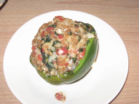 Italian Turkey Sausage Stuffed Bell Peppers