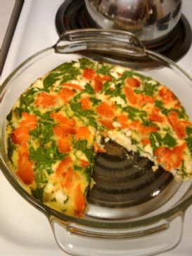 Smoked Salmon & Spinach Frittata