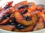 Peaches with Balsamic Cherries 