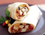 Turkey Burritos with Salsa and Cilantro