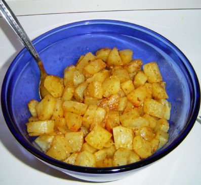 Baked Parmesan Potato Cubes