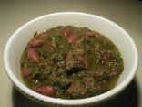 vegetable stew with lamb (ghorme sabzi)