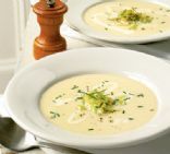 Winter leek & potato soup