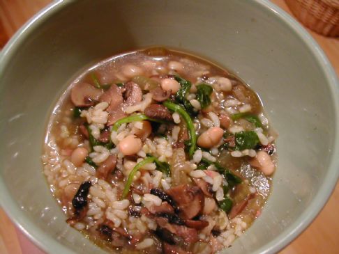 Vegetarian Mushroom & Bean Soup