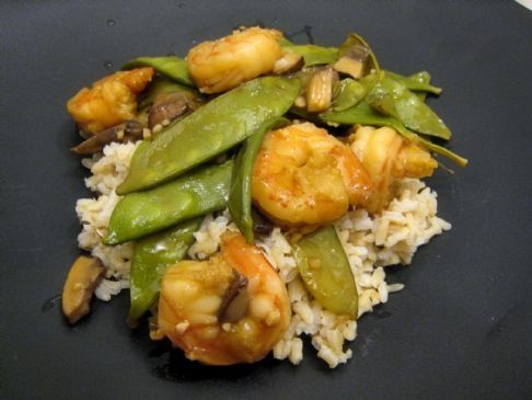 Citrus-y Stir-fry Shrimp