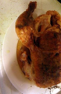 Oven Roasted Whole Chicken with Garlic and Three Pepper Spice Rub