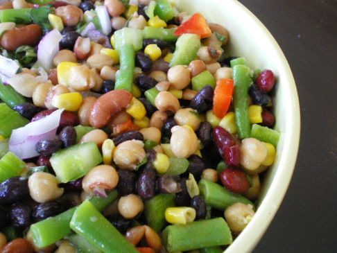 Sweet & Tangy Bean Salad