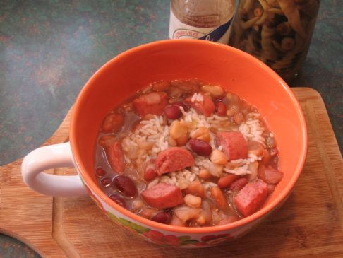 Delicious 15 Bean and Turkey Sausage Soup