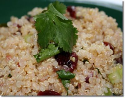 Quinoa Cranberry and Cashew Salad