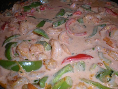 Red Curry Cilantro Shrimp