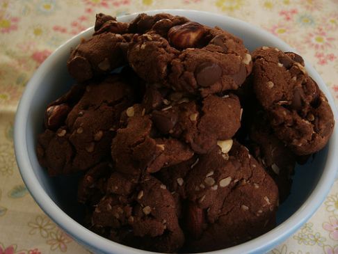 Revamped Double Dark Chocolate Chunk Oat Cookies!