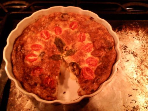 Chicken Sausage Quiche (no crust)