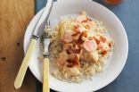 Smothered Chicken with Bacon and Rice