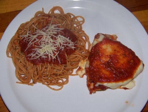 Unbreaded Chicken Parmesan