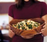 Rotini With Broccoli Raab and Fried Chickpeas