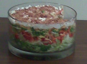 Seven Layer Salad Light Recipe | SparkRecipes