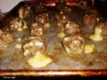 Cheese stuffed meatballs