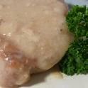 Braised Pork Chops with Cream Gravy 