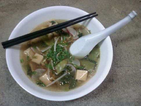 bean curd vegetable soup