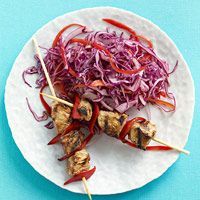 Beef Kebabs & Tangy Slaw