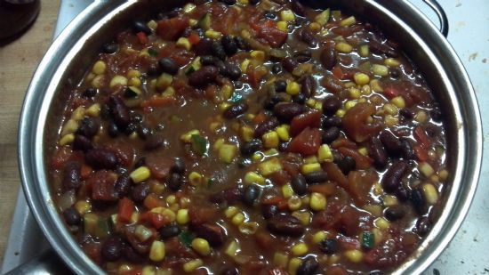 Vegetarian Chili- with veggies