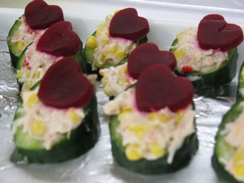 Valentine Cucumber Treat