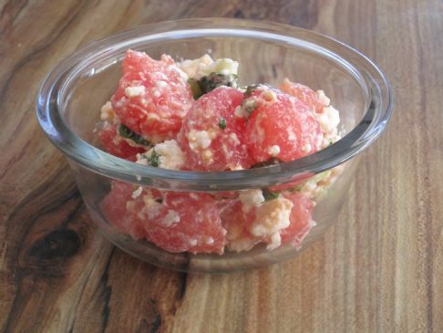 Watermelon Salad with Feta and Mint