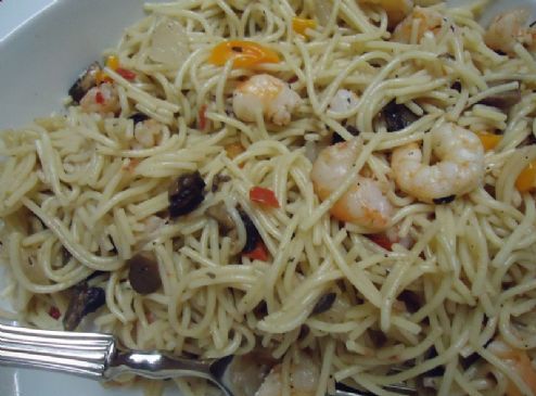 Shrimp Spaghetti w/Garlic & Lime