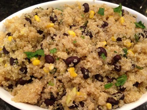 Quinoa with Black Beans and Corn