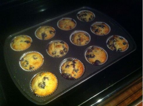 Almond flour blueberry muffins