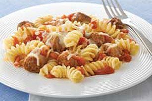 cheesy sausage rotini Recipe | SparkRecipes