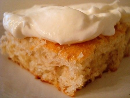 Banana Bars with Whipped Cream Cheese Frosting