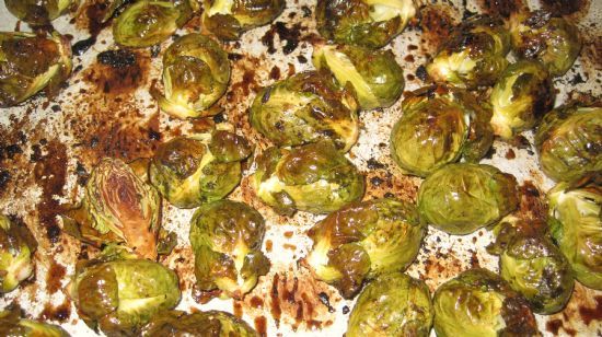 Roasted Brussels Sprouts with Red Wine