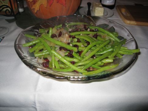 Green Beans with Cranberries