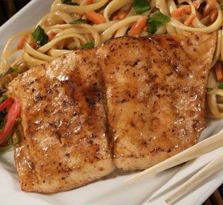 Asian Garlic Grilled Salmon