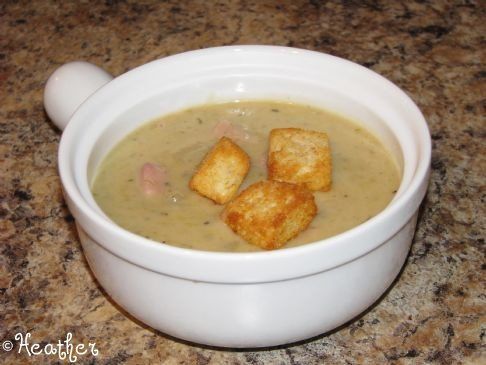 Creamy Potato & Ham Soup  