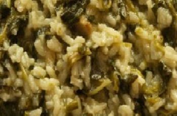 Healthy Parmesan Spinach Rice