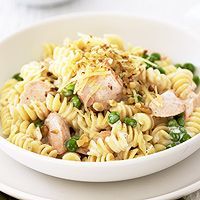 Creamy Rotini and Salmon