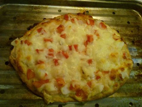 Seafood Pizza on Naan Bread