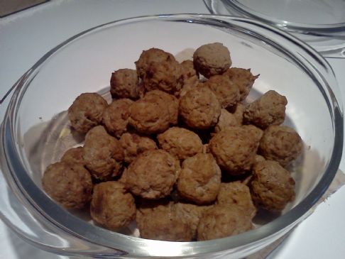 Mini Turkey Meatballs for Soup or Appetizer