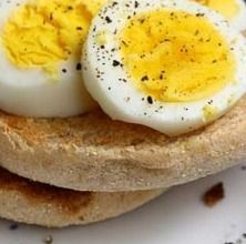 Breakfast Sandwich - Hard Boiled Egg & English Muffin (270 Cal)