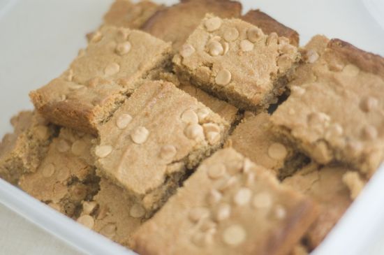 Whole Wheat Peanut Butter Blondies