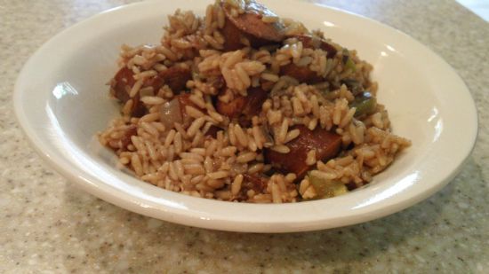 Zatarains Dirty Rice with Turkey Sausages