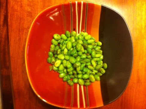 Broiled Edamame