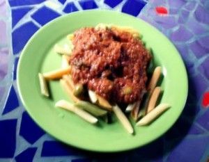 Vegetarian meat sauce