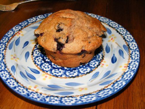 Whole Wheat Blueberry Muffins